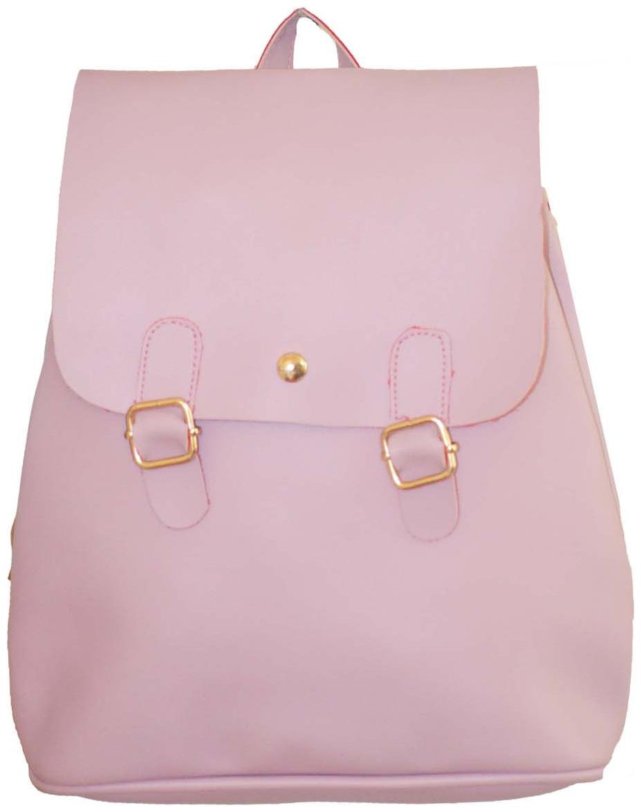 

JGSHOPPE Pink PU Backpack