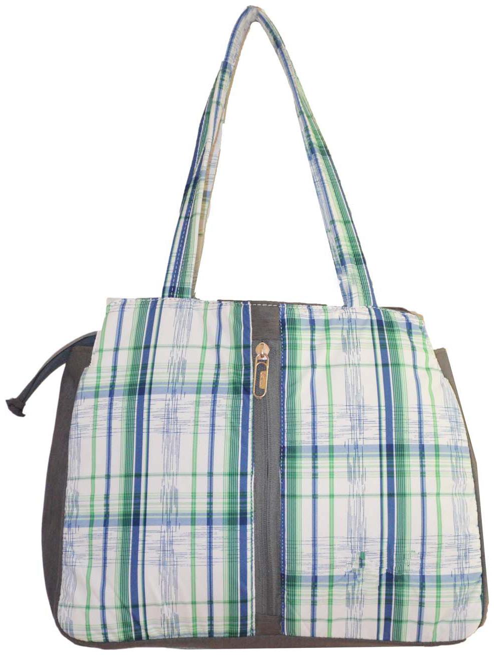

JGSHOPPE Multi Fabric Shoulder Bag