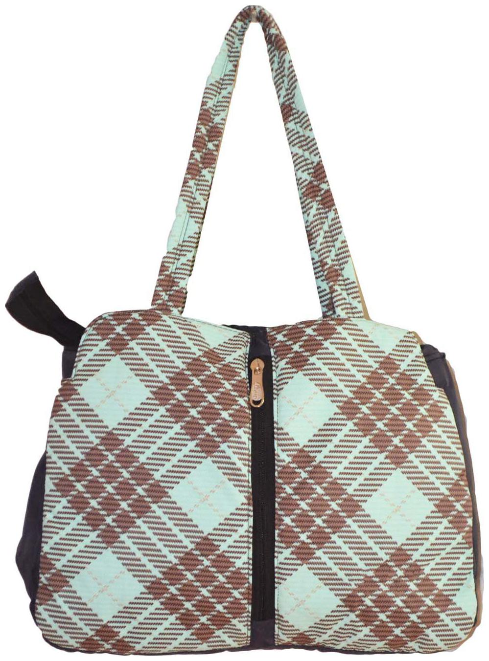 

JGSHOPPE Multi Fabric Shoulder Bag