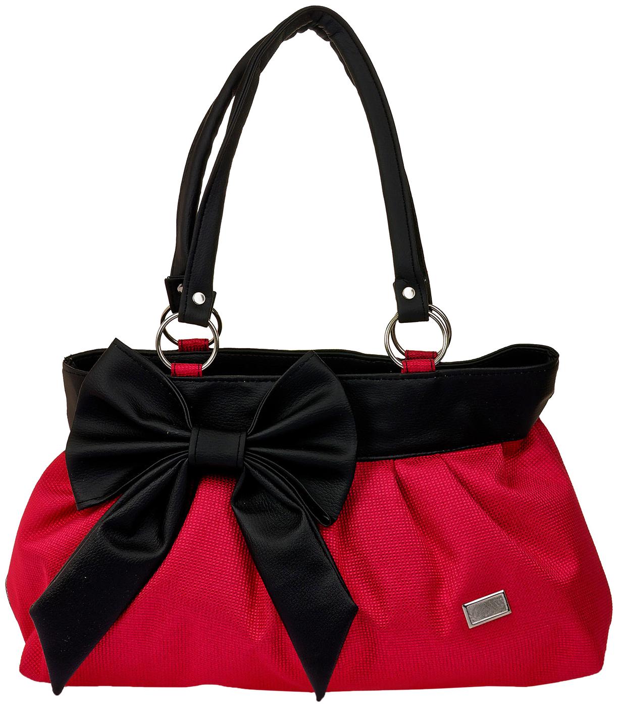 JGSHOPPE Medium Solid Shoulder Bag Red by JG Shoppe