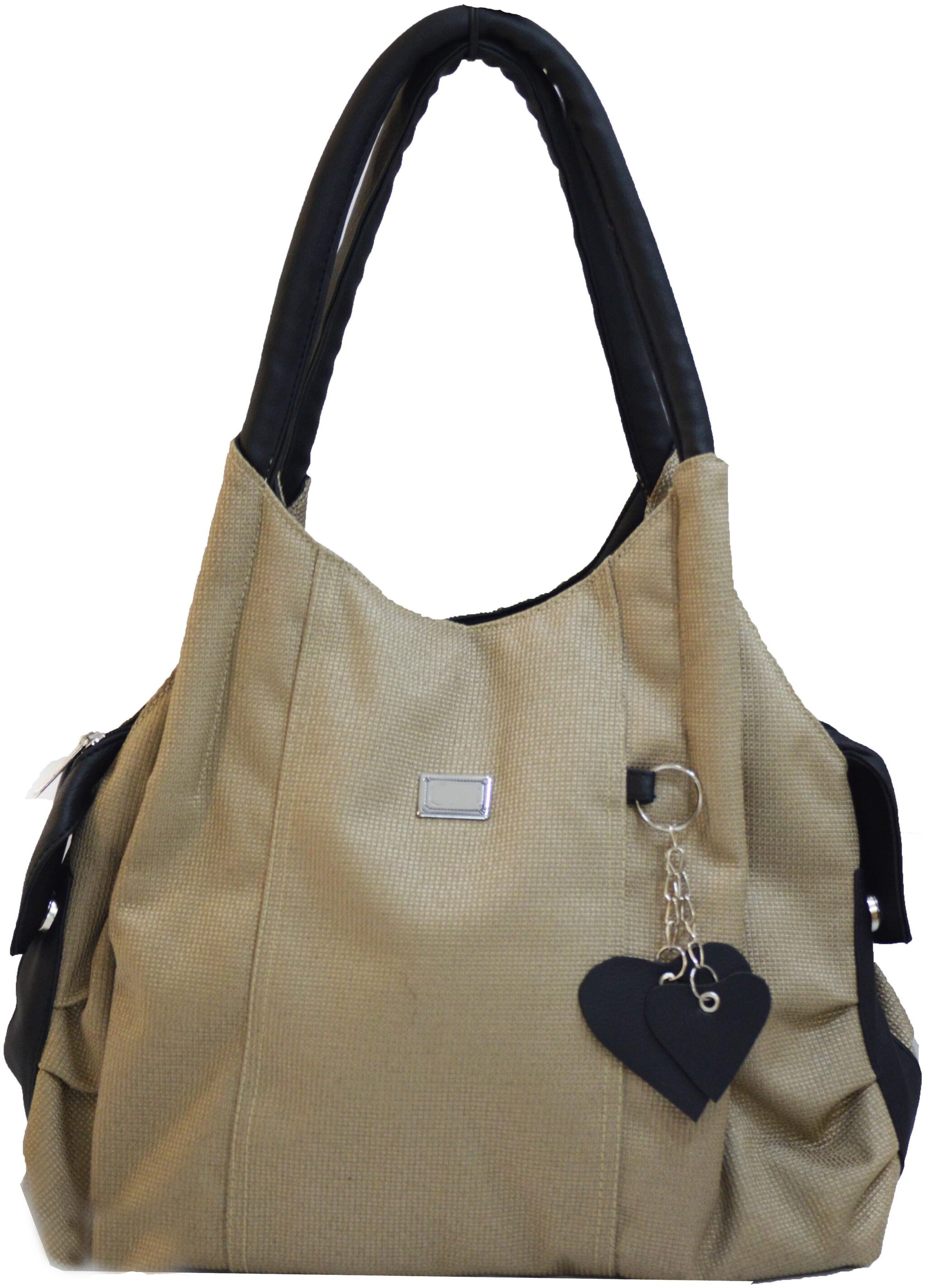 

JGSHOPPE Beige PU Shoulder Bag - HB120605