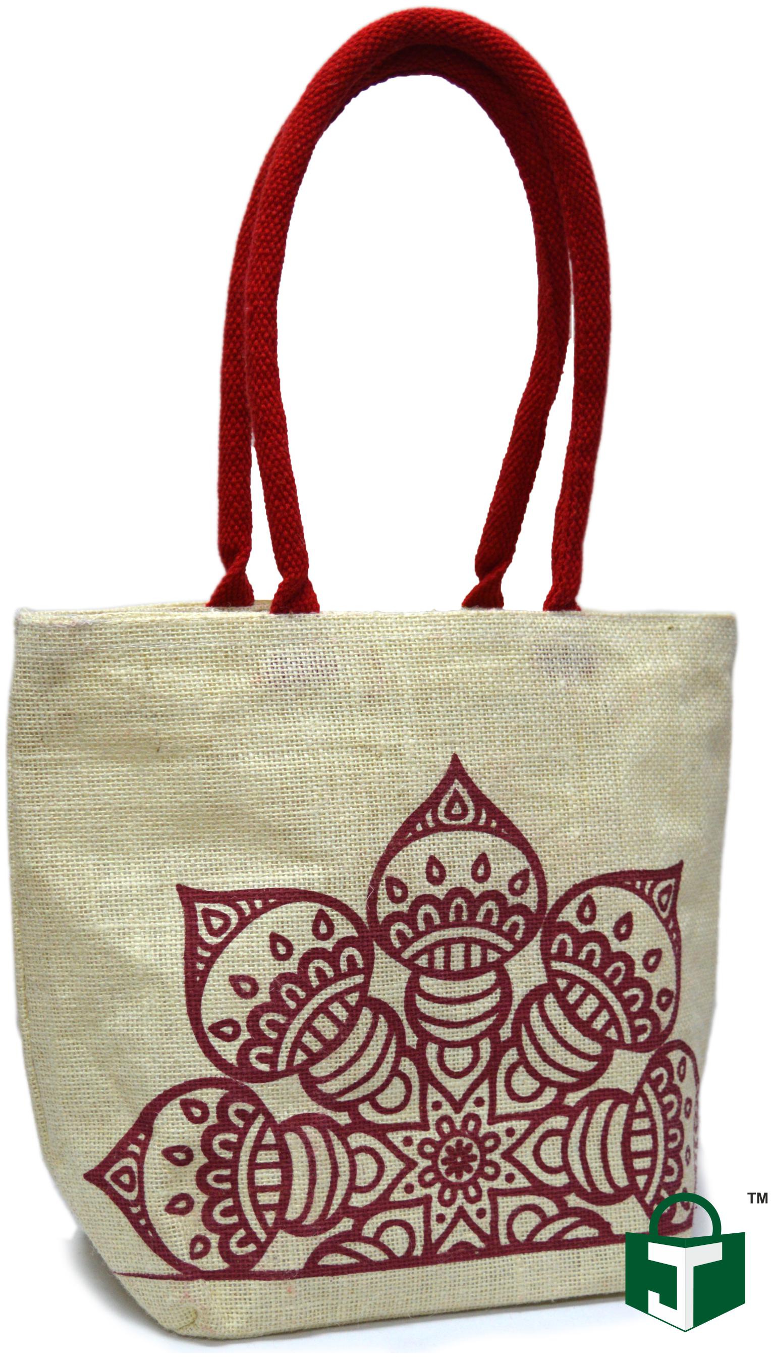 

Jineshwar Eco Friendly Designer Shoulder Bag - Maroon Mandala Art Printed