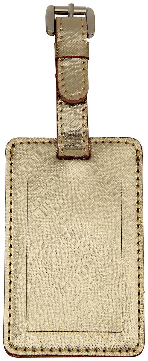 

JL Collections Polyurethane (PU) Gold Luggage Tags for Suitcases and Bags - Best Gift for Travelers