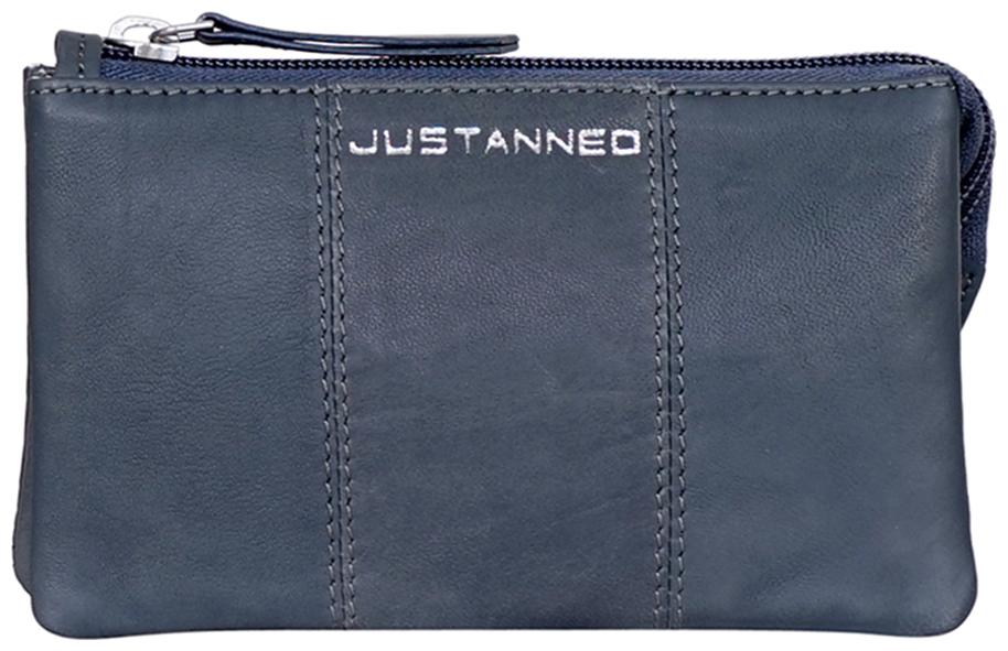 

Justanned Women Blue Leather Wallet