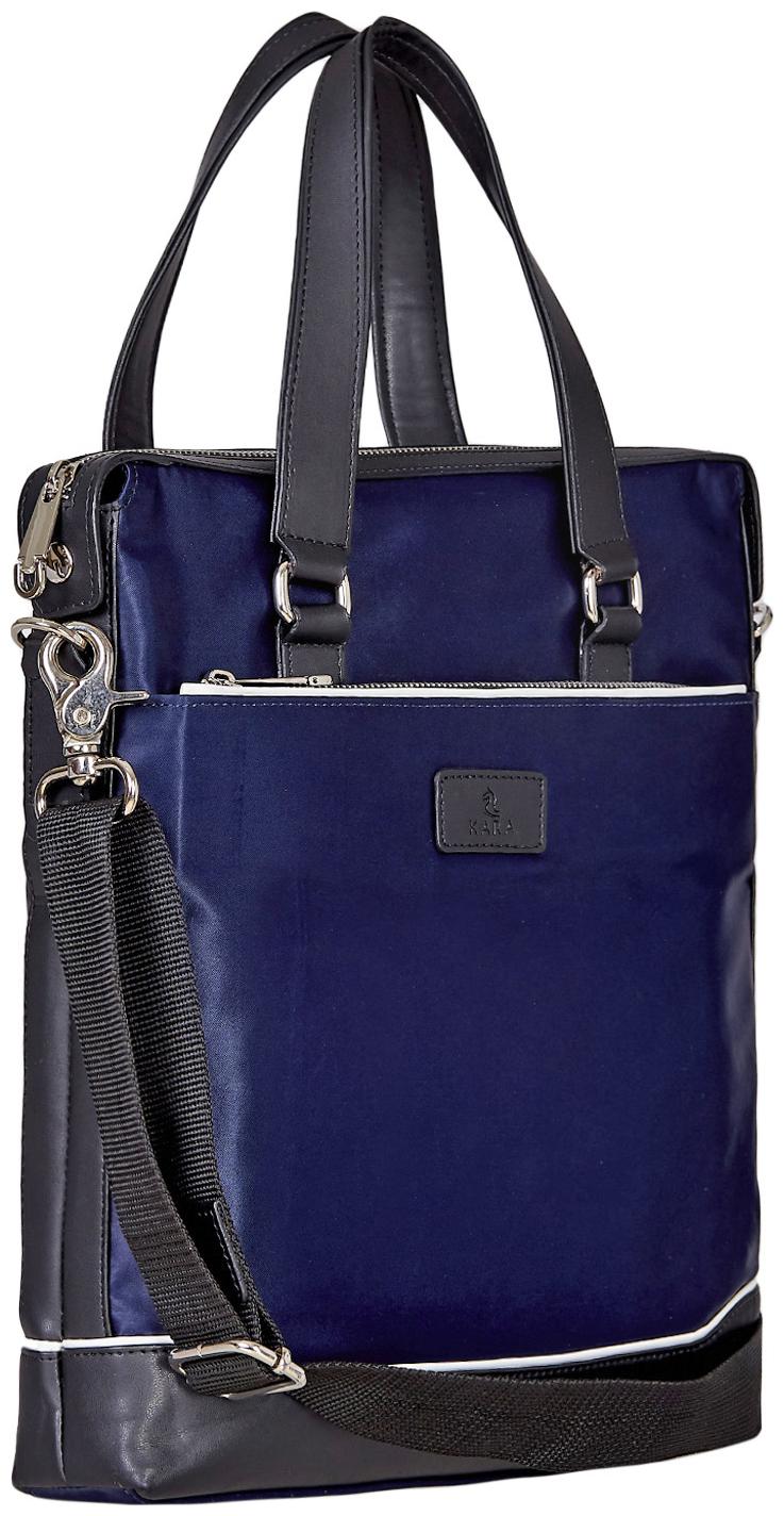 

Kara Unisex Blue Nylon Messenger Bag