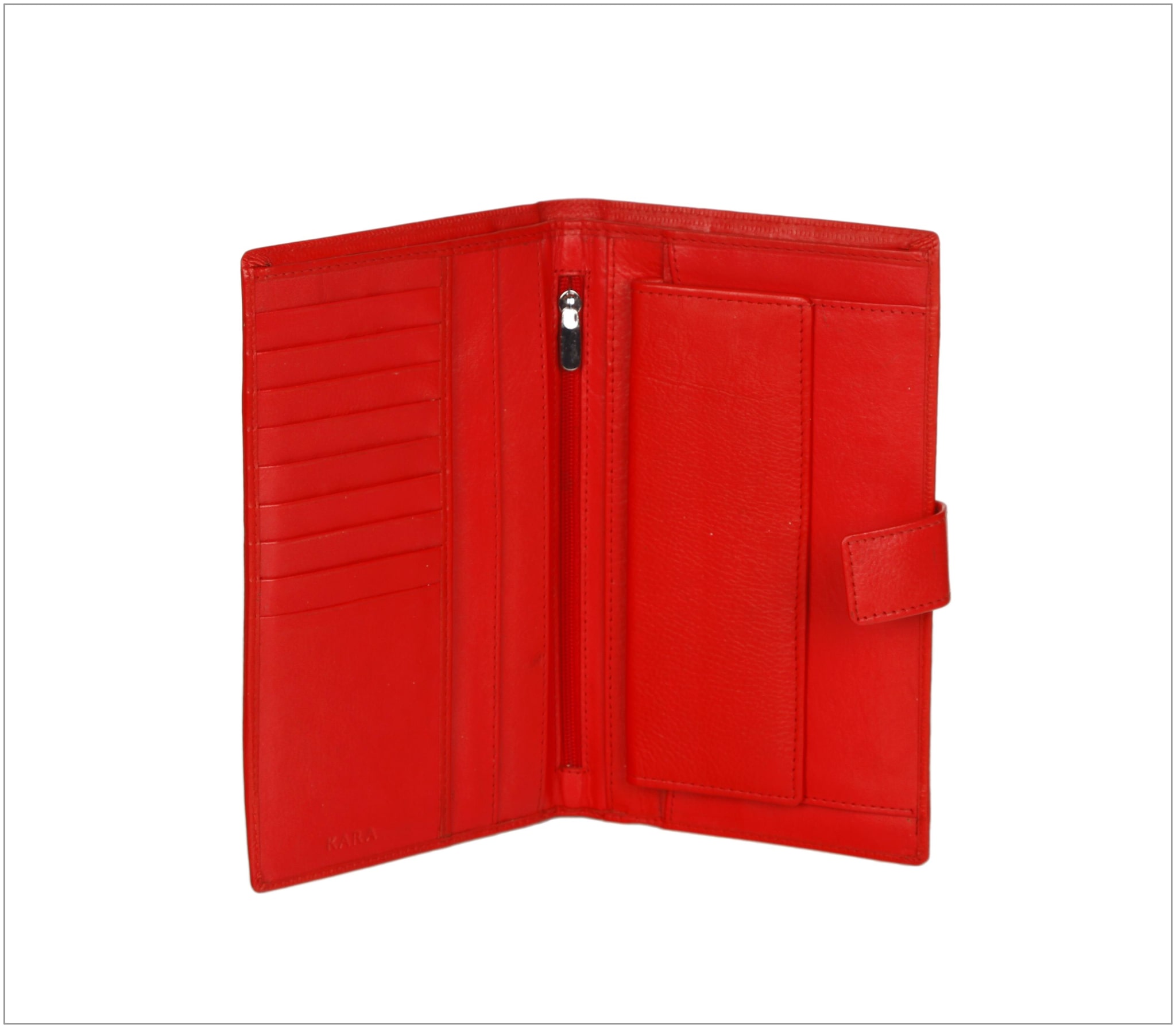 

Kara Women Red Leather Wallet