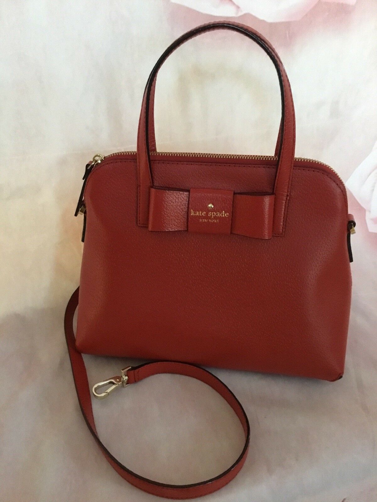 

KATE SPADE NWT REDCARPET LEATHER PURSE BAG SATCHEL MAISE MATHEWS ST