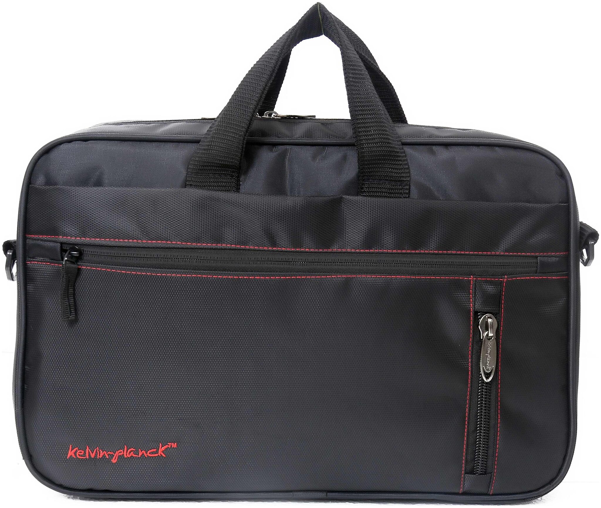 

Kelvin Planck Black Polyester Laptop messenger bag