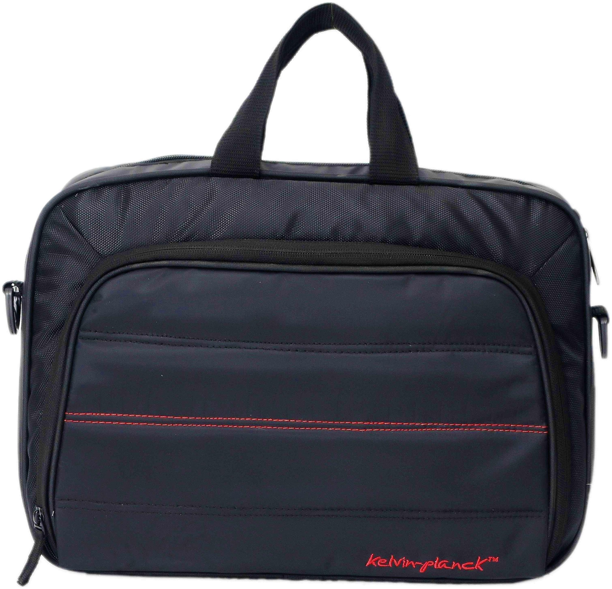 

Kelvin Planck Black Polyester Laptop messenger bag