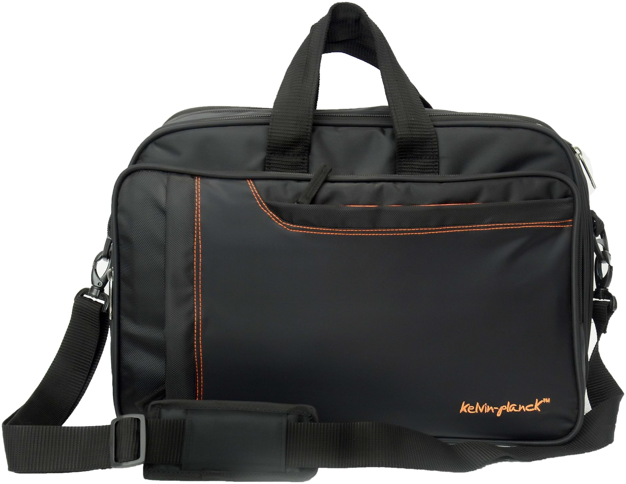 

Kelvin Planck Black Polyester Laptop messenger bag