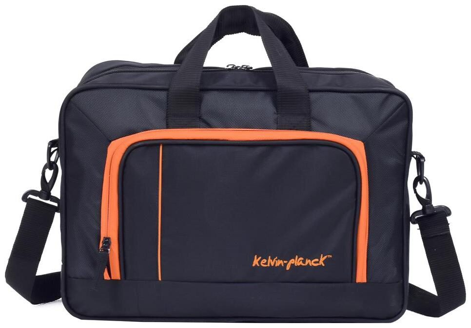 

Kelvin Planck Black Polyester Laptop messenger bag