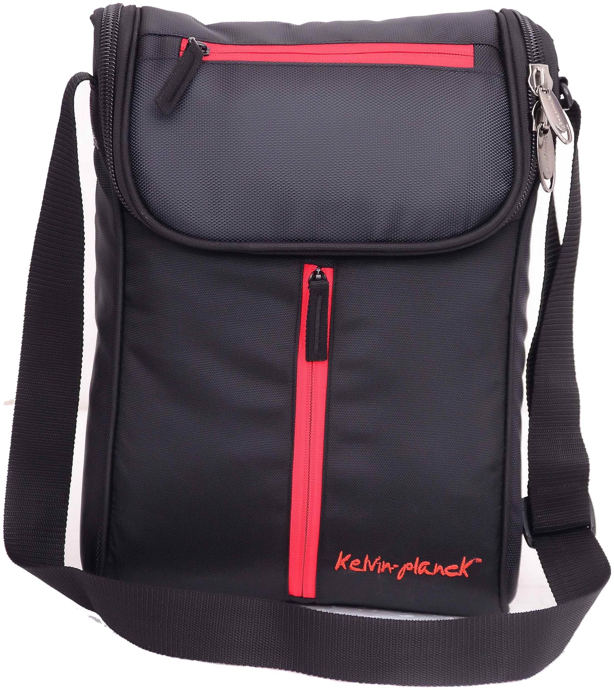 

Kelvin Planck Black Polyester Side bag