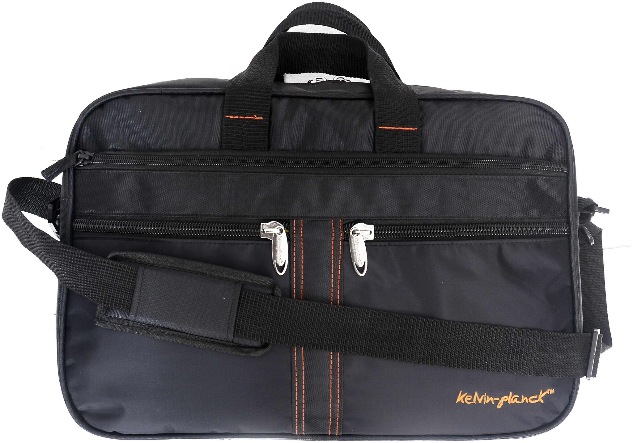 

Kelvin Planck Black Polyester Laptop messenger bag