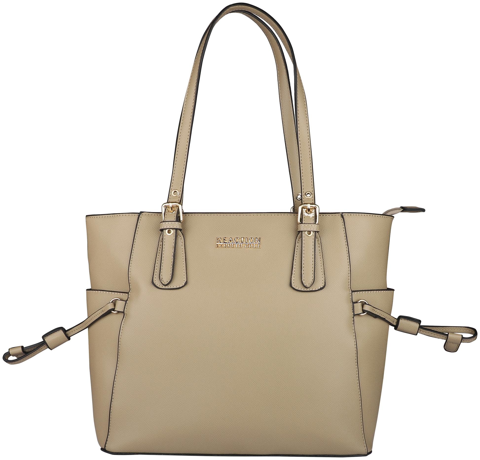 

Kenneth Cole Women Solid PU - Tote Bag Beige