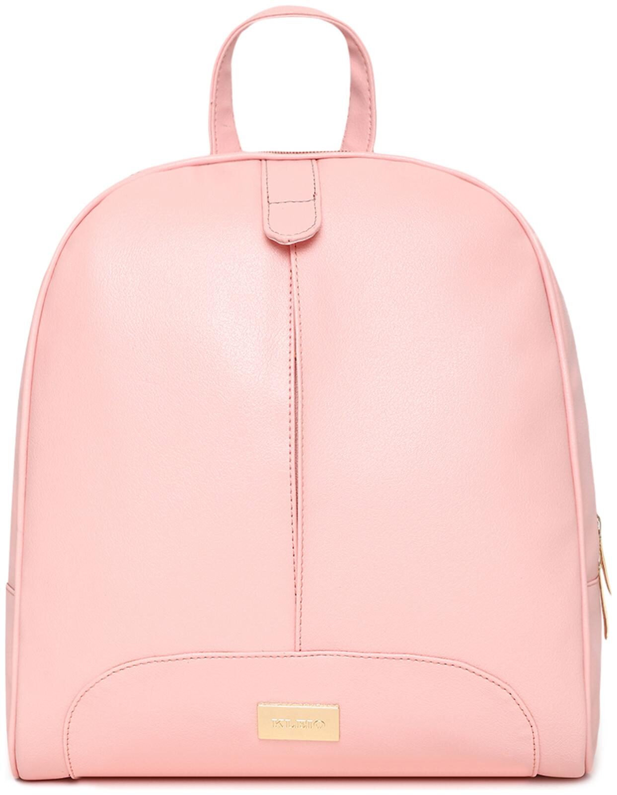

Kleio Pink PU Backpack