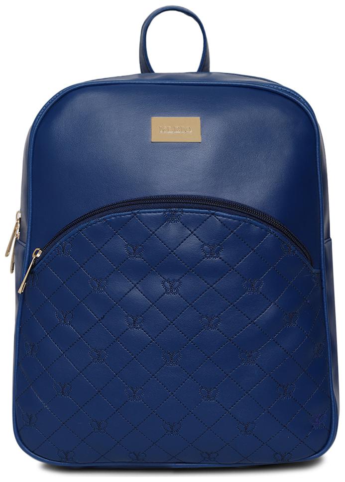 

Kleio Blue PU Backpack