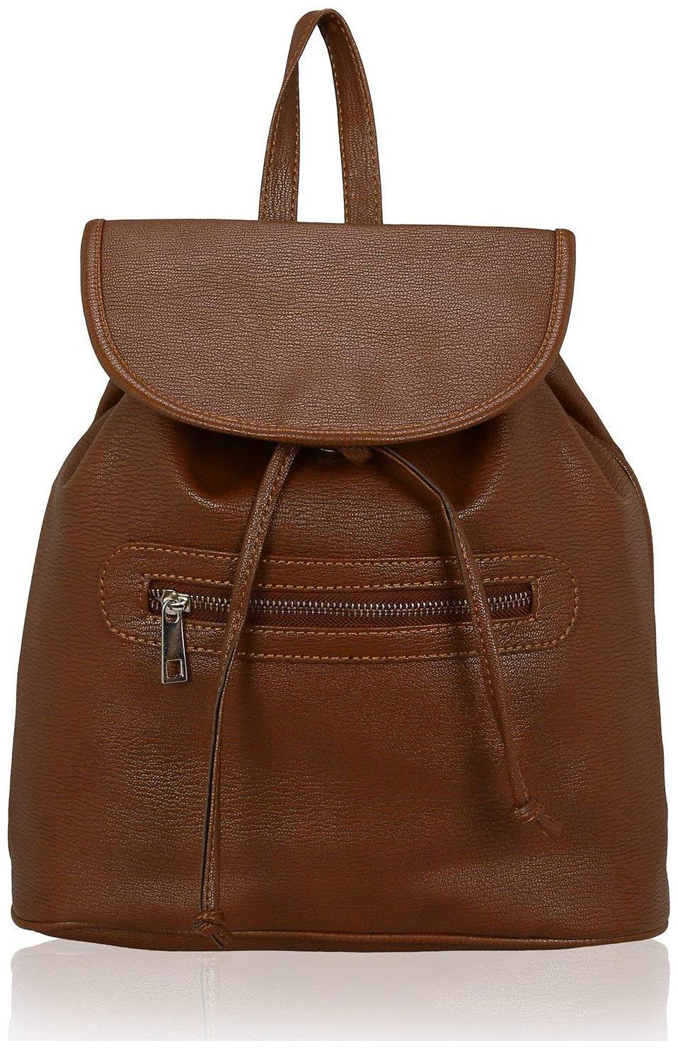 

Kleio Brown PU Backpack