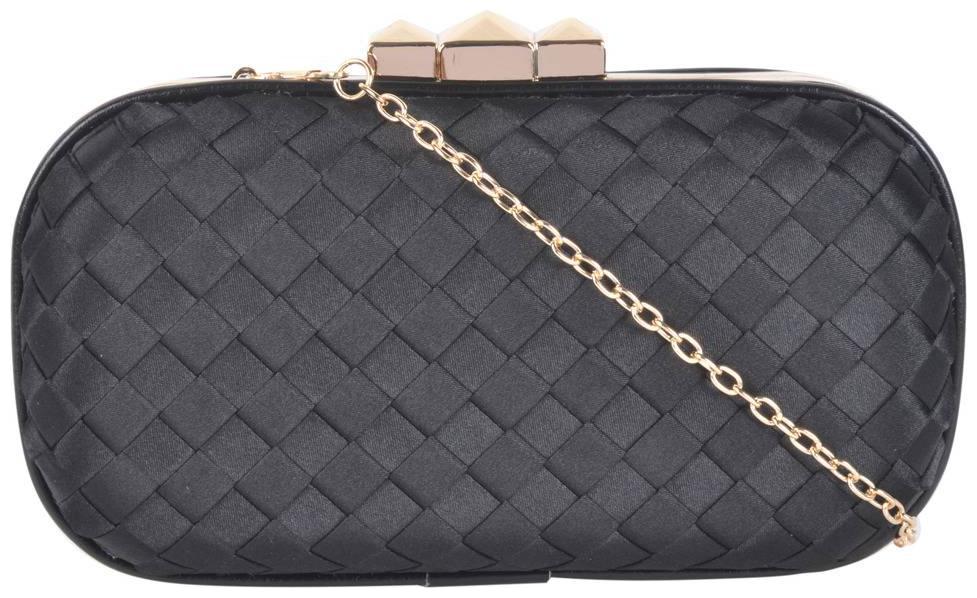 

Kleio Women Black Metal Clutch