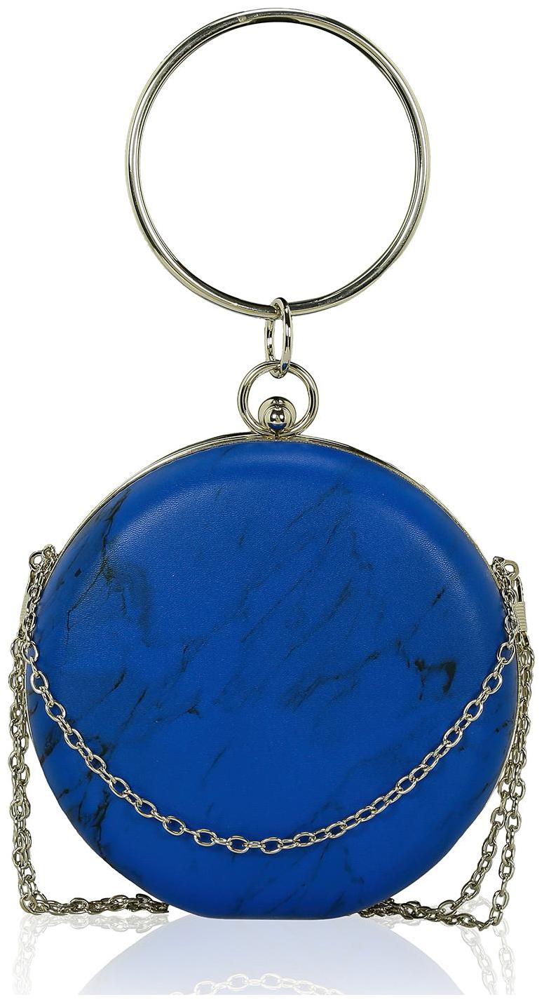

Kleio Women Blue PU Clutch