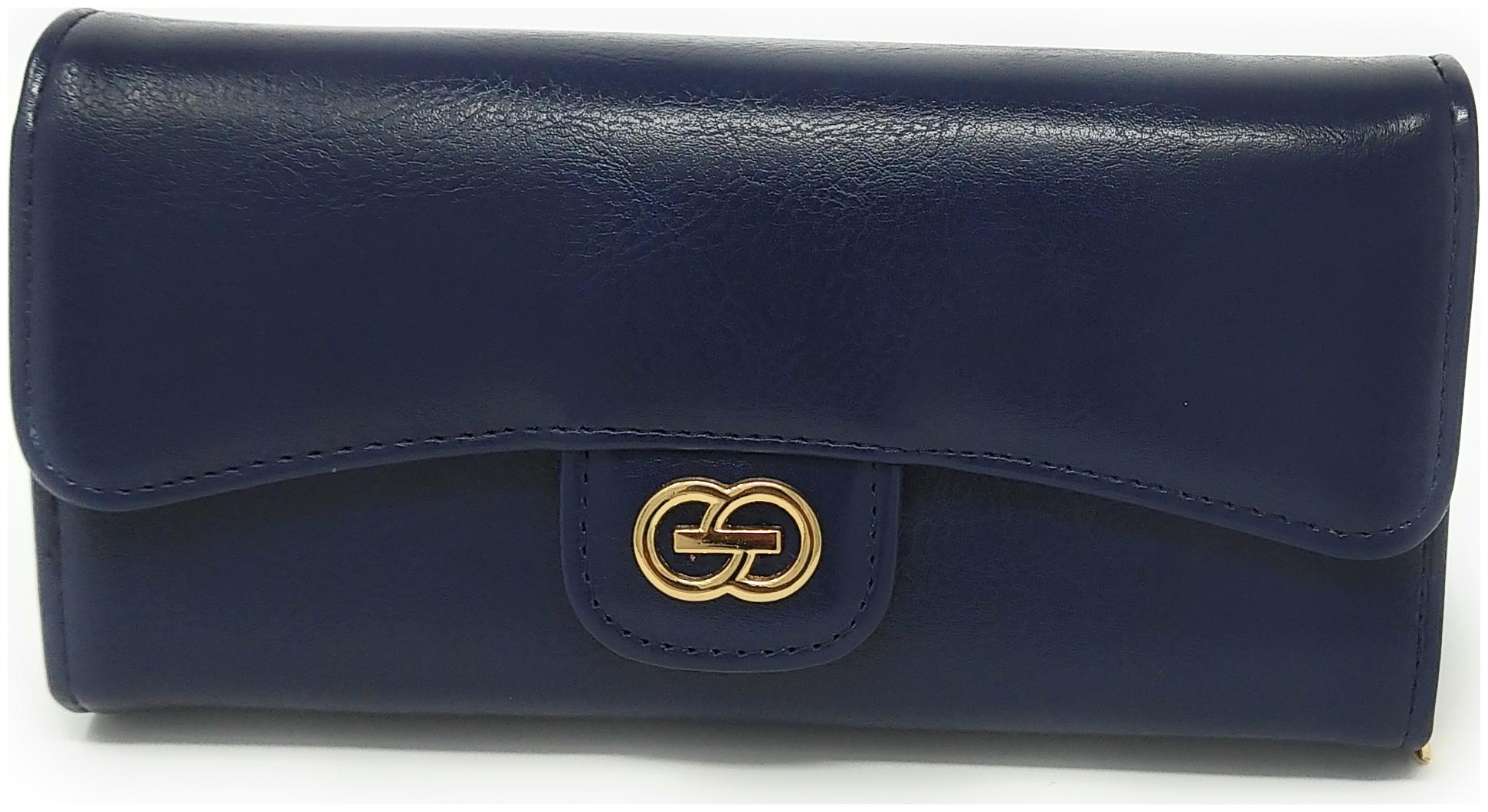 

LADONNA Women s wallet faux leather ultra premium card holder with multiple compartments for everyday use LD-0732 Blue