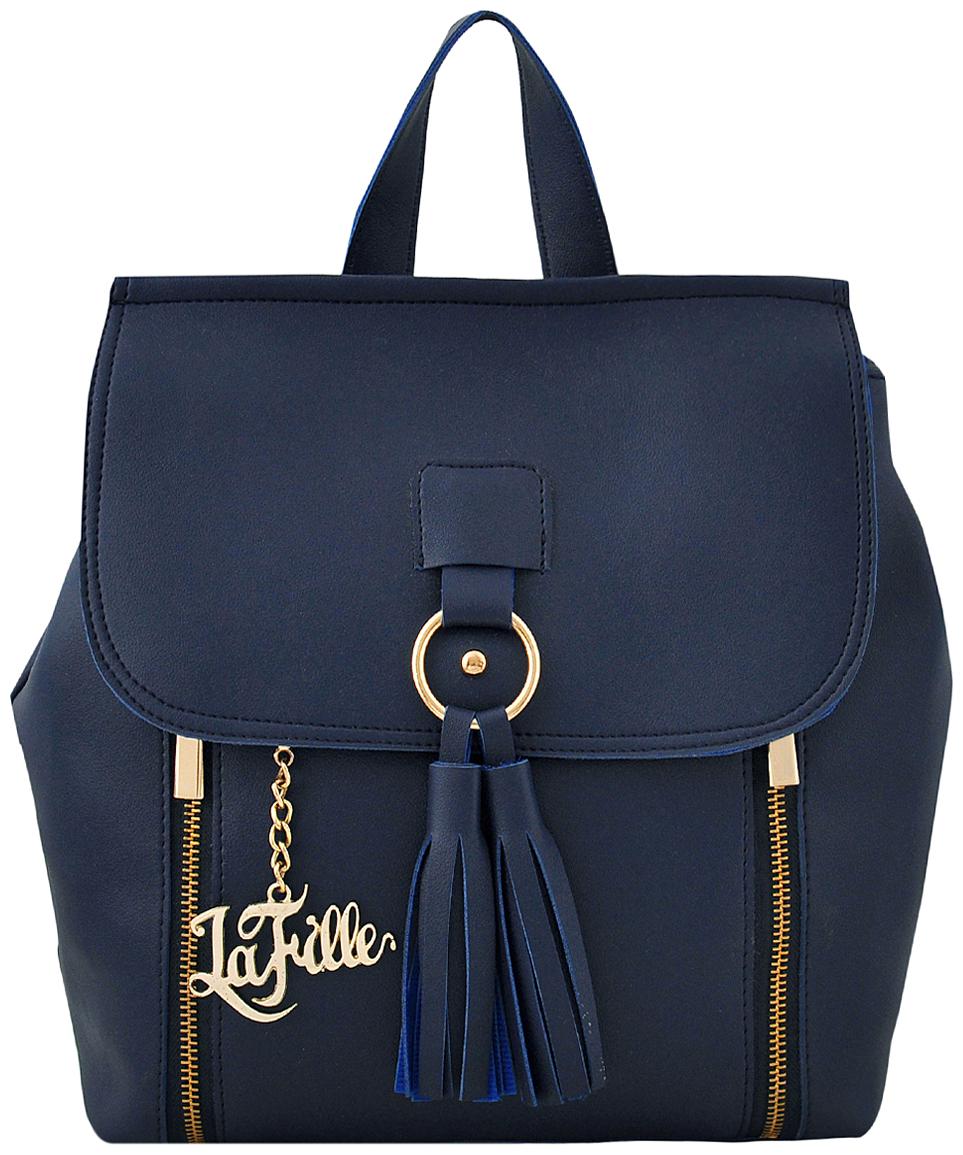 

La Fille Blue PU Backpack