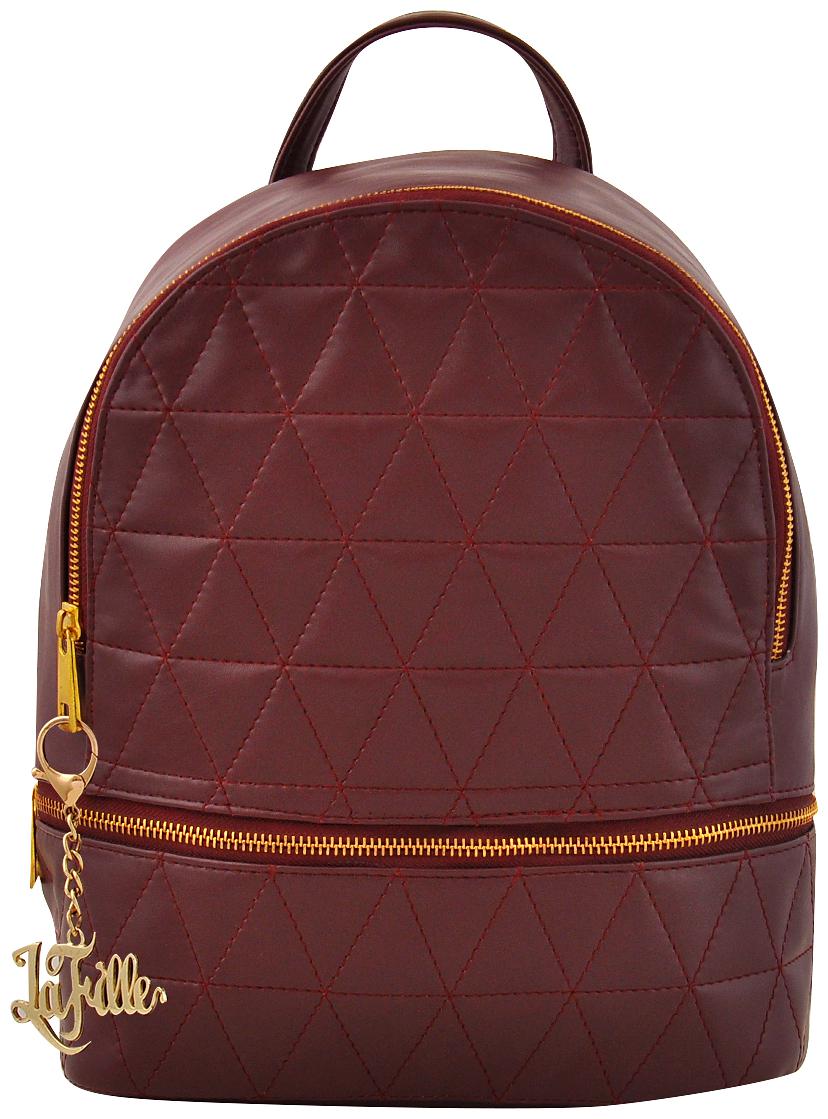 

La Fille Maroon PU Backpack