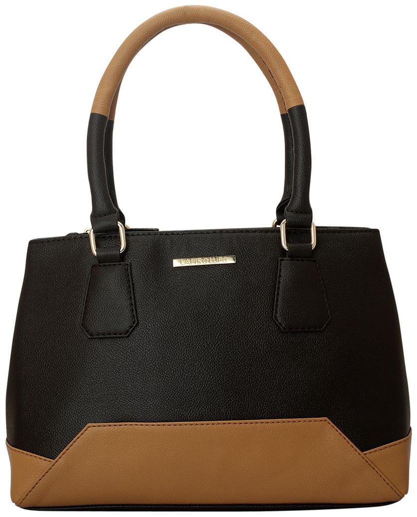 

Lapis O Lupo Brown Faux Leather Handheld Bag