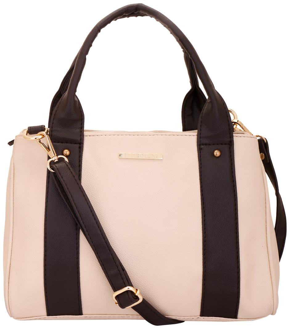

Lapis O Lupo White Faux Leather Handheld Bag