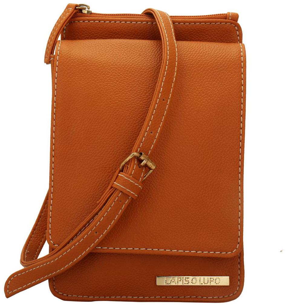 

Lapis O Lupo Tan PU Solid Sling Bag