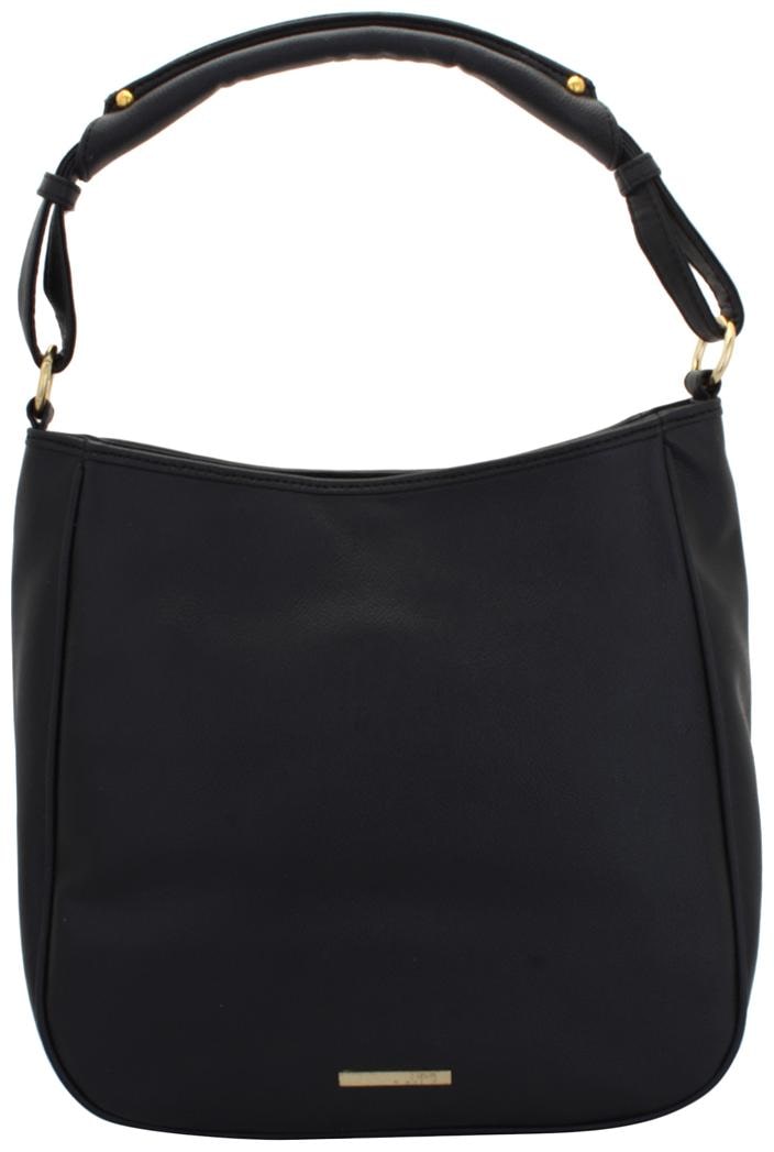 

Lapis O Lupo Black Faux Leather Handheld Bag