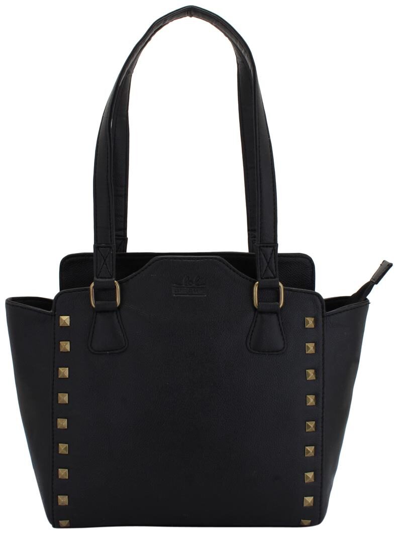 

Lapis O Lupo Black Faux Leather Handheld Bag