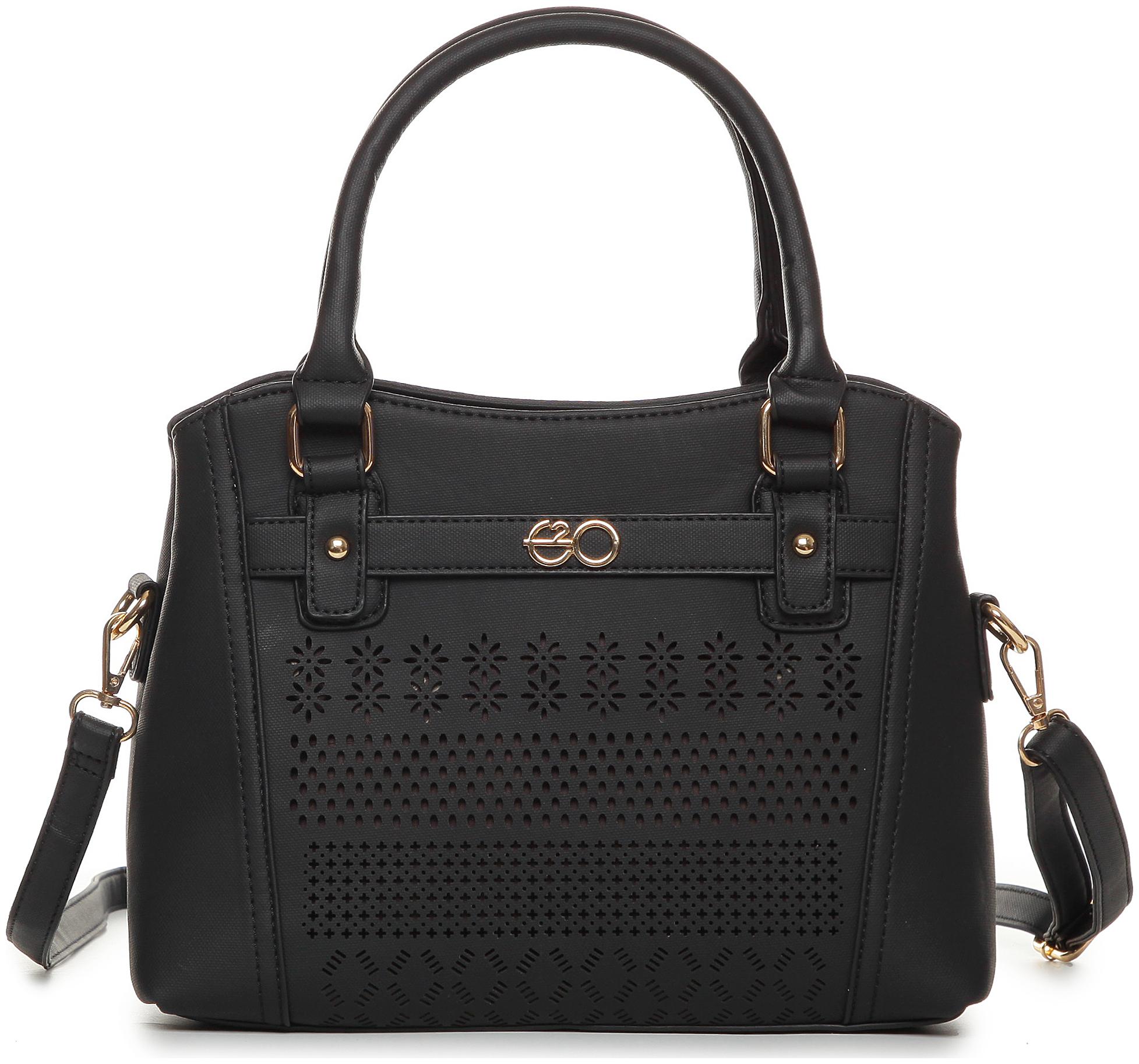 

E2O Black PU Handheld Bag