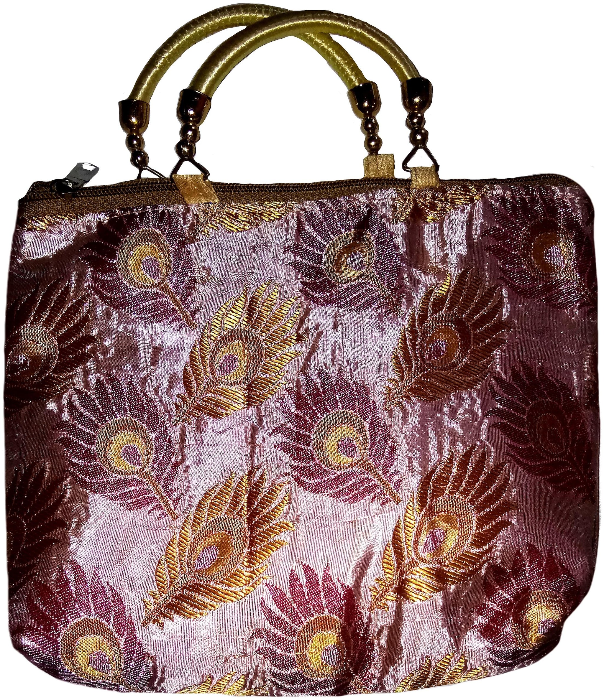 

Shrungarikaa Purple Polyester Handheld Bag