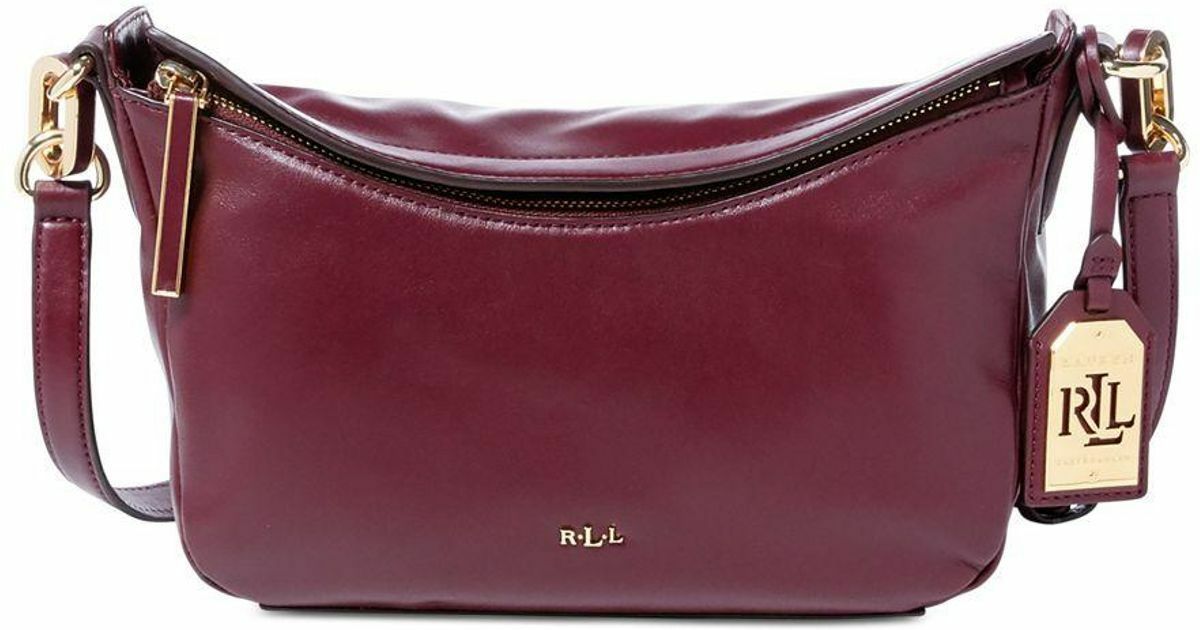 

Lauren Ralph Lauren Red Bramfield Collection Callen Hobo Bag