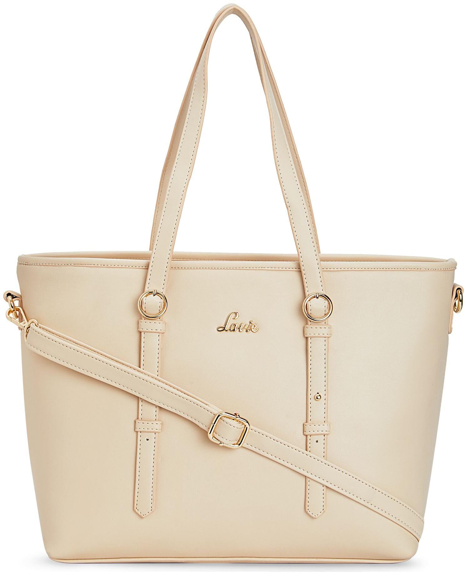 

LAVIE Beige PU Handheld Bag