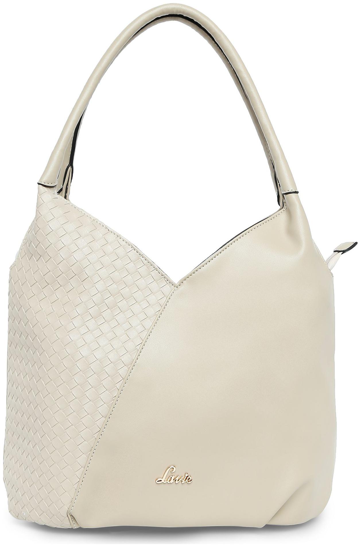 

LAVIE Beige PU Hobo Bag
