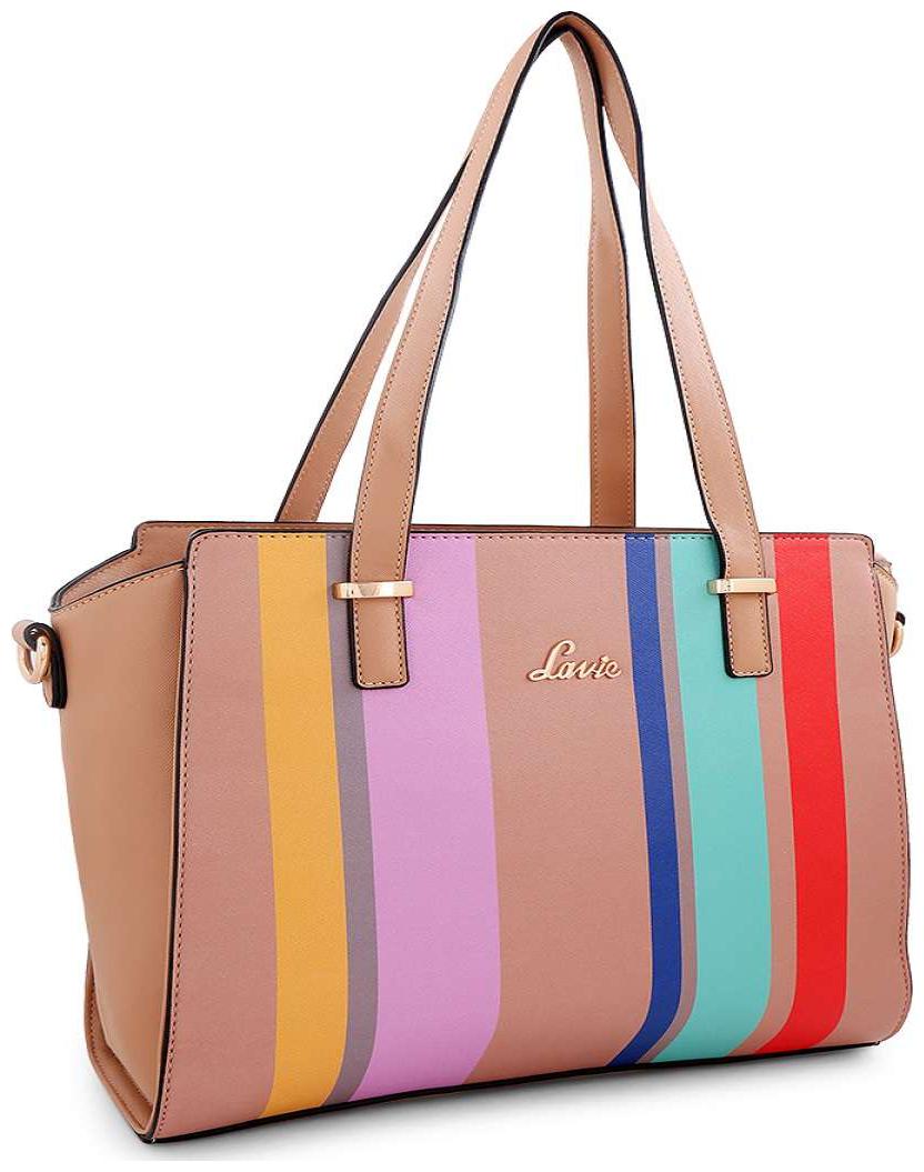 

LAVIE Beige Synthetic Handheld Bag