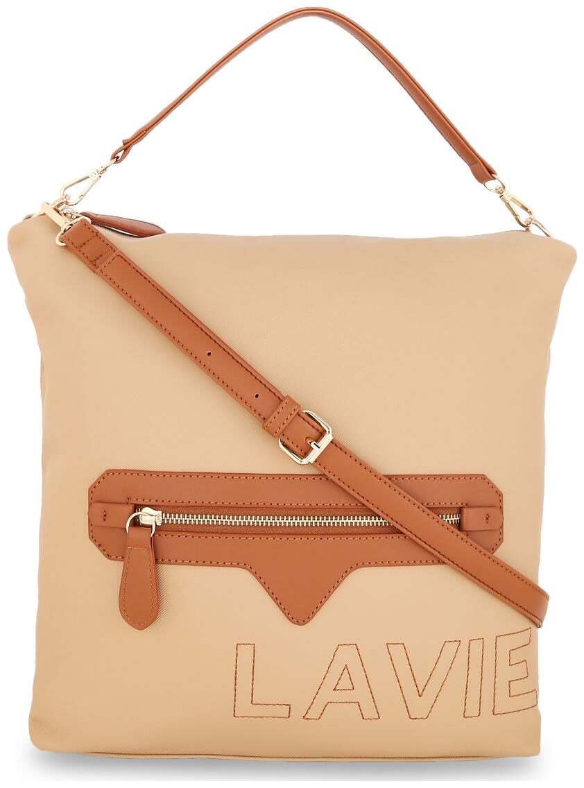 

LAVIE Beige Faux Leather Handheld Bag