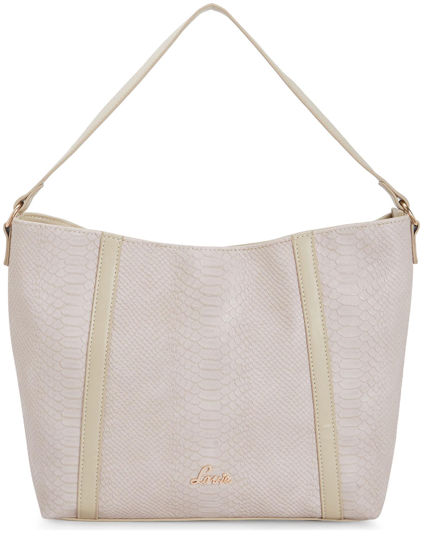 

LAVIE Beige PU Hobo Bag