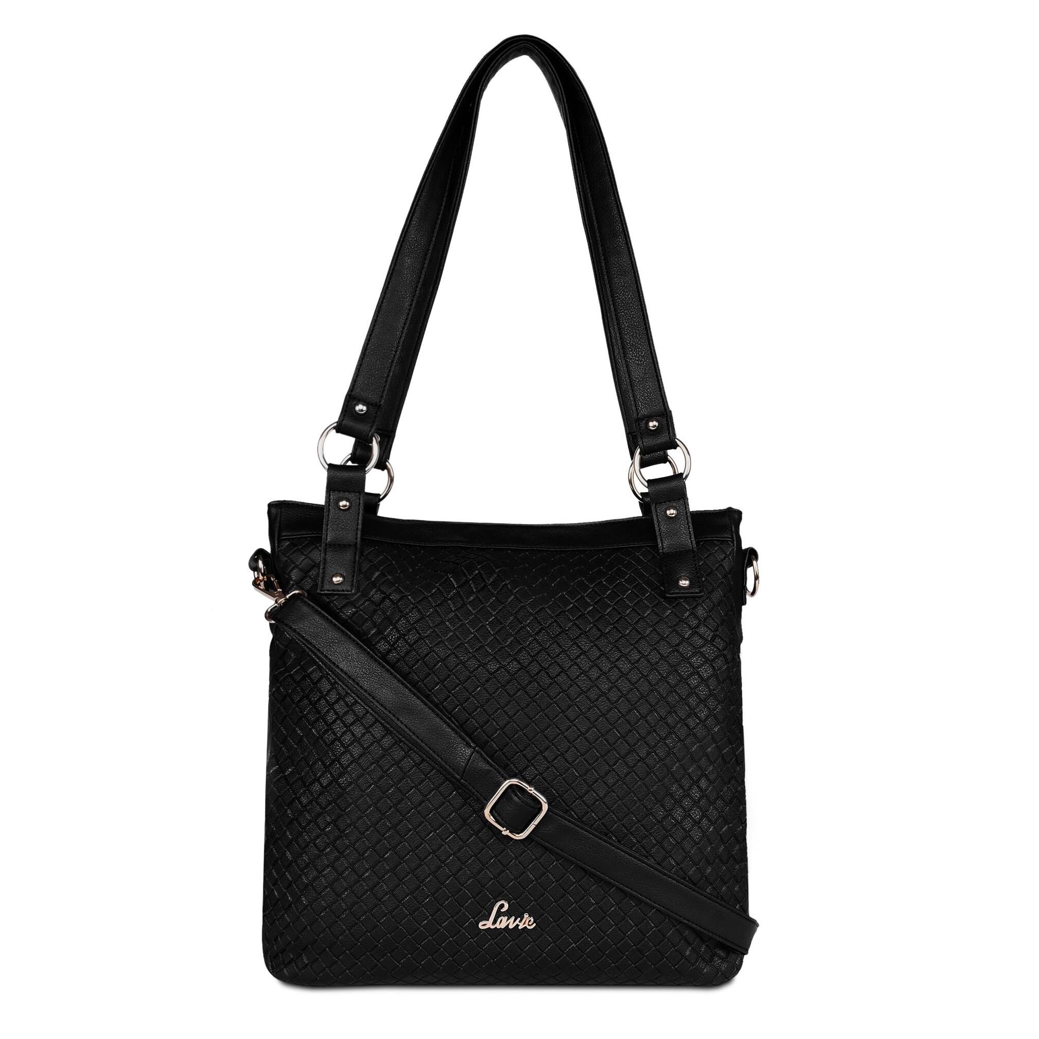 

LAVIE Black PU Handheld Bag