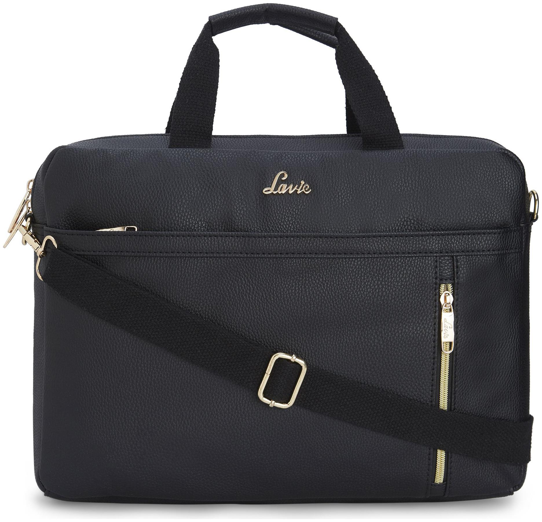 

LAVIE Black PU Handheld Bag