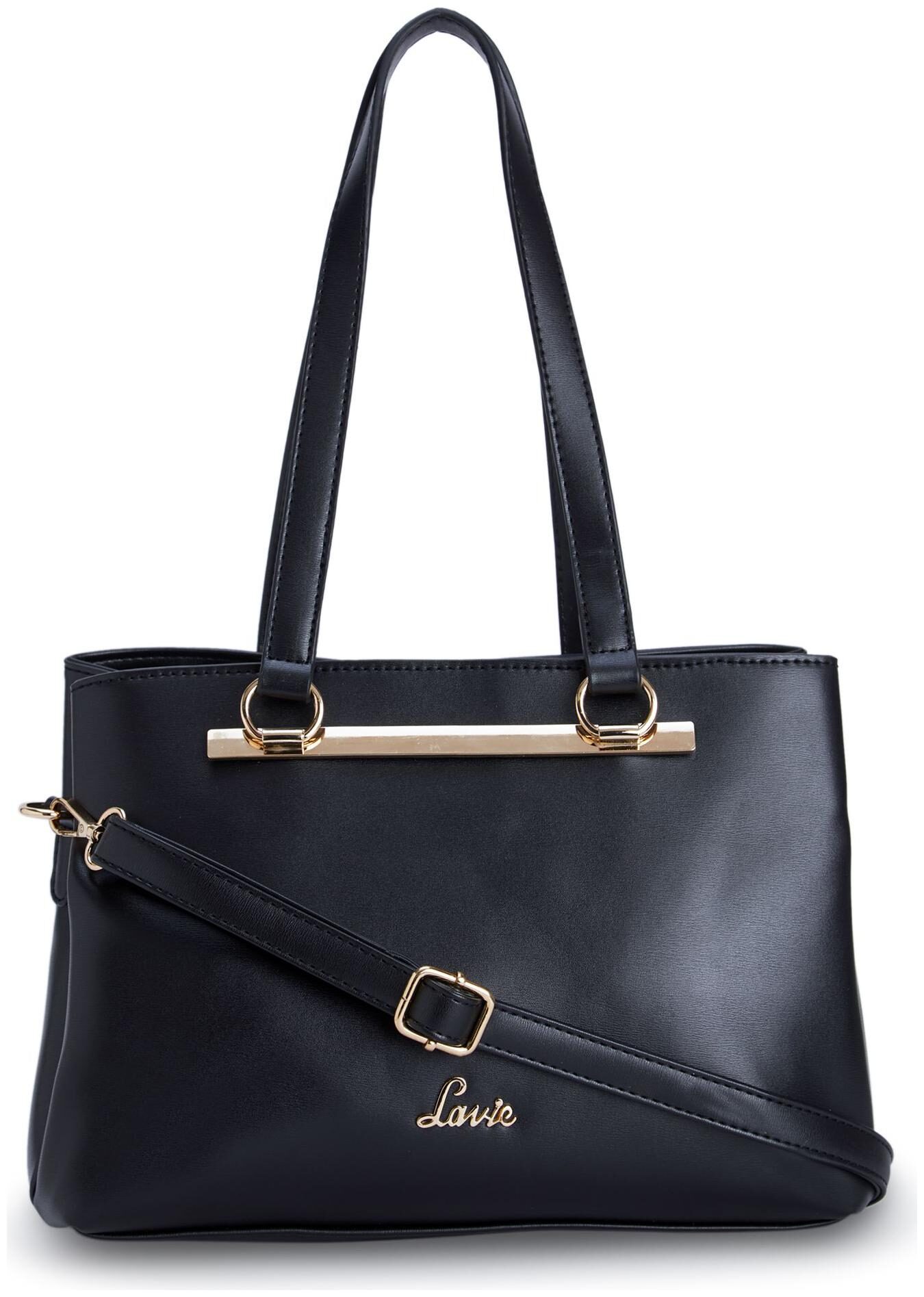 

LAVIE Black PU Satchel