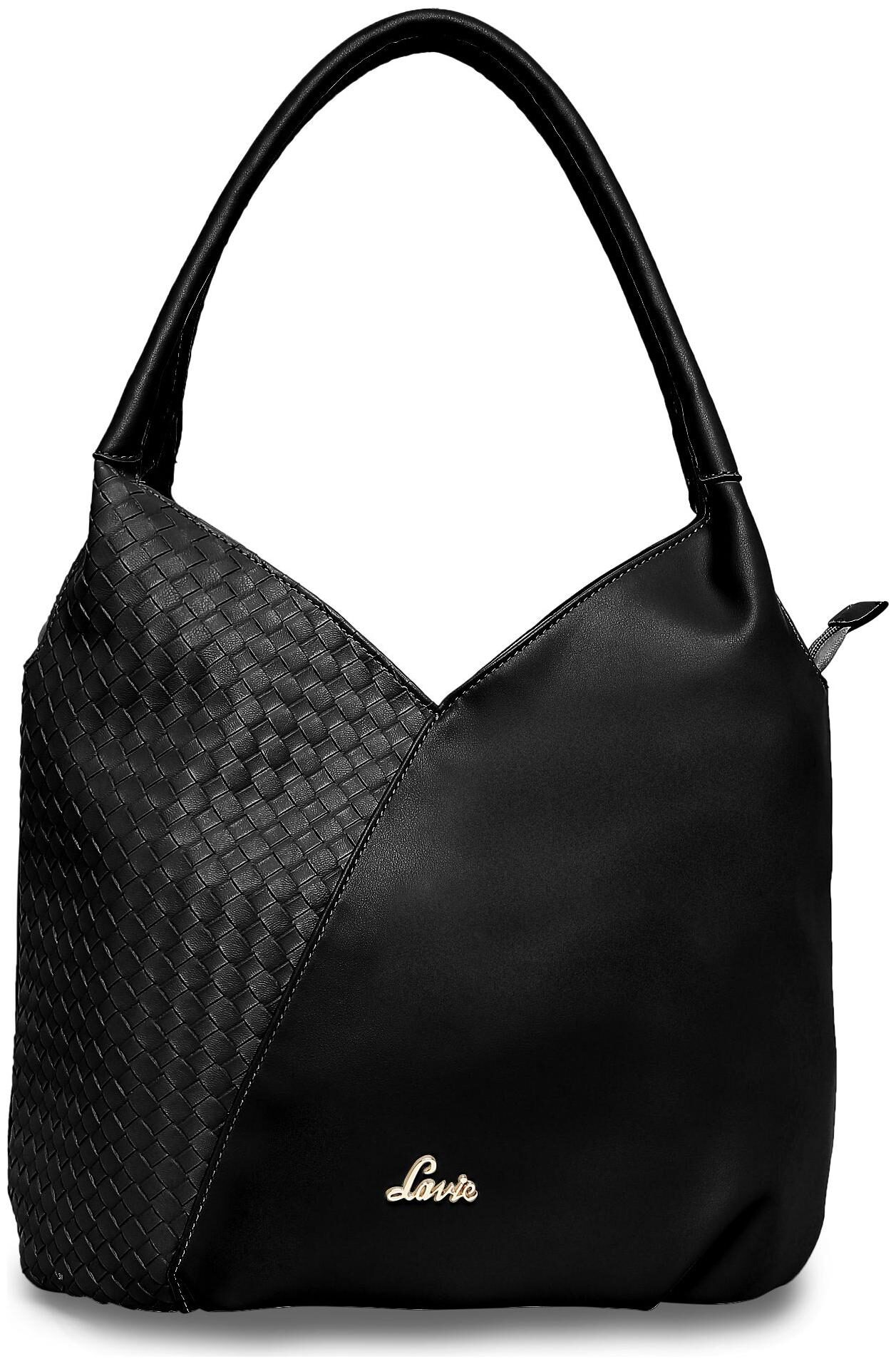 

LAVIE Black PU Hobo Bag