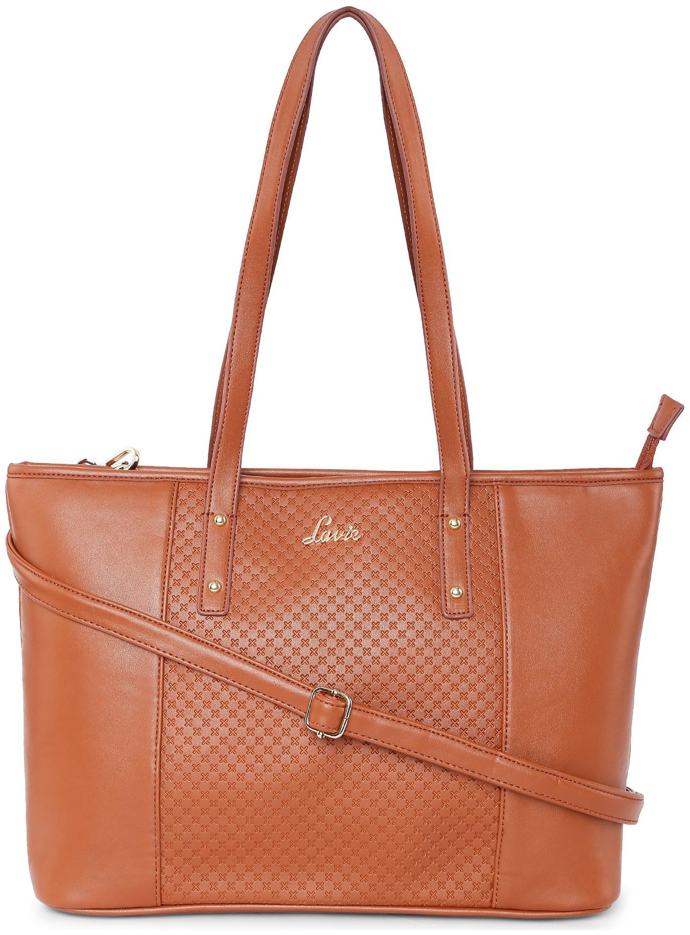

LAVIE Brown PU Handheld Bag
