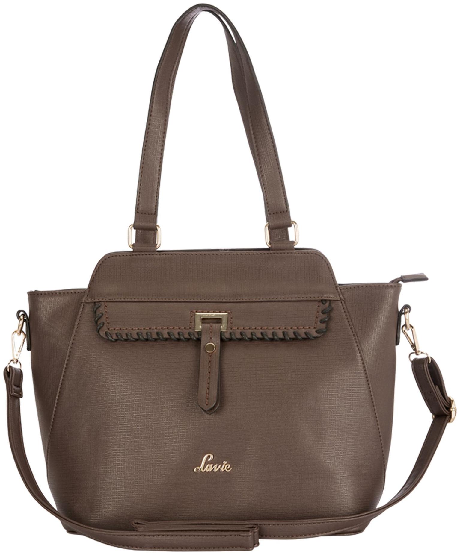 

LAVIE Brown PU Handheld Bag