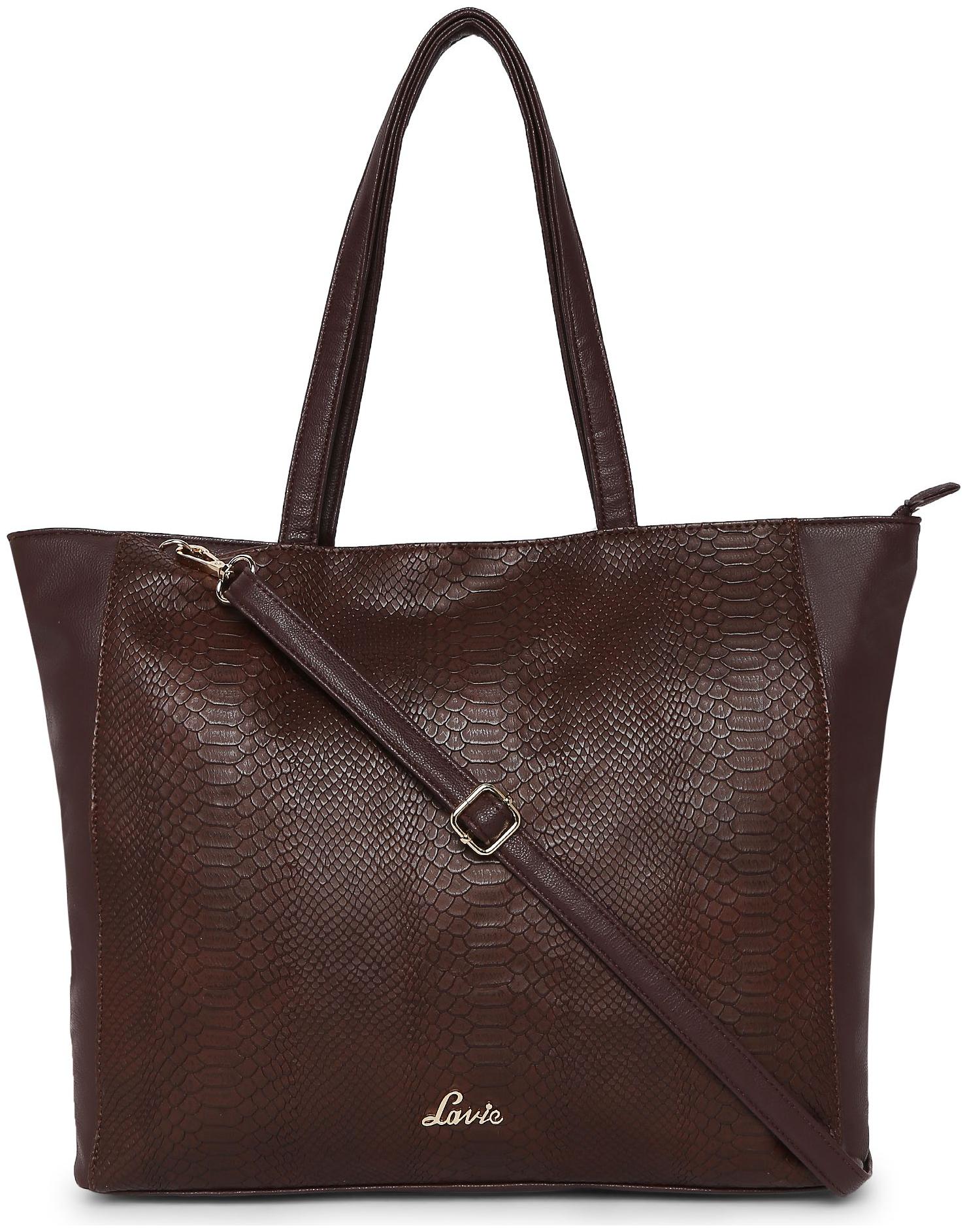 

LAVIE Brown PU Handheld Bag