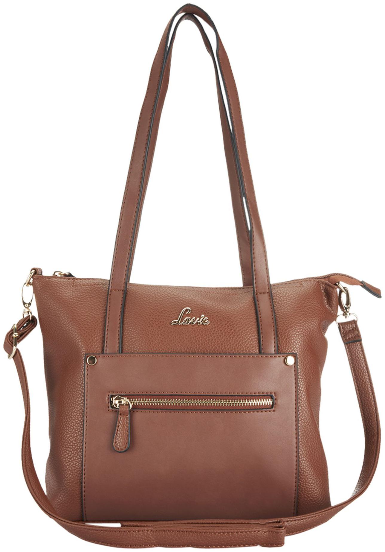 

LAVIE Brown PU Handheld Bag