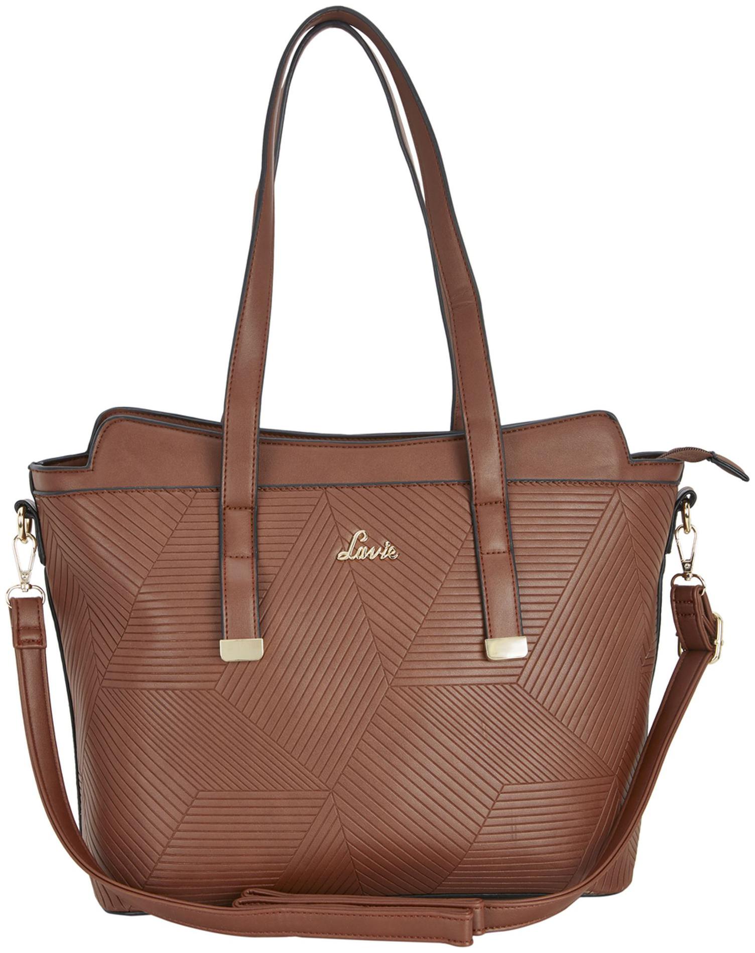 

LAVIE Brown PU Handheld Bag