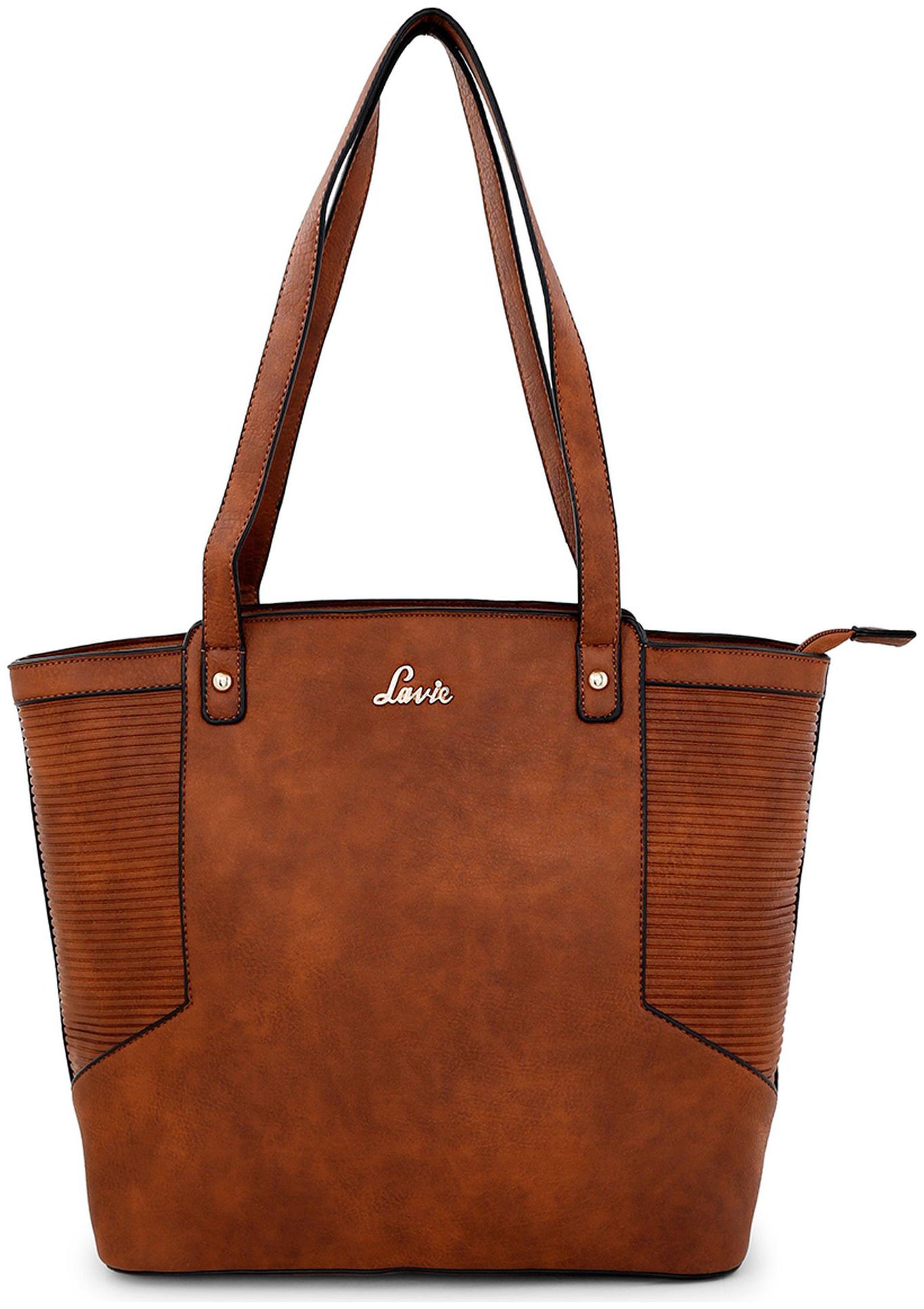 

LAVIE Brown PU Handheld Bag