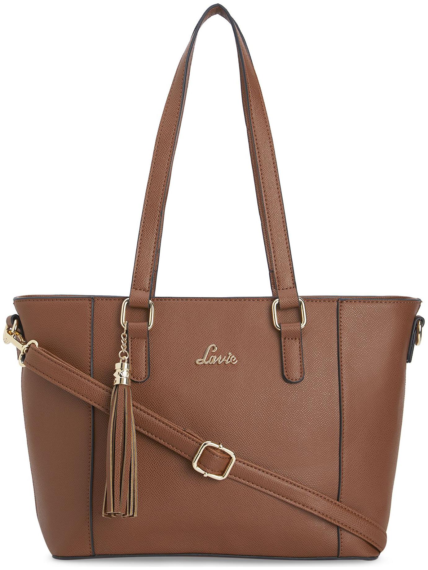 

LAVIE Brown PU Handheld Bag